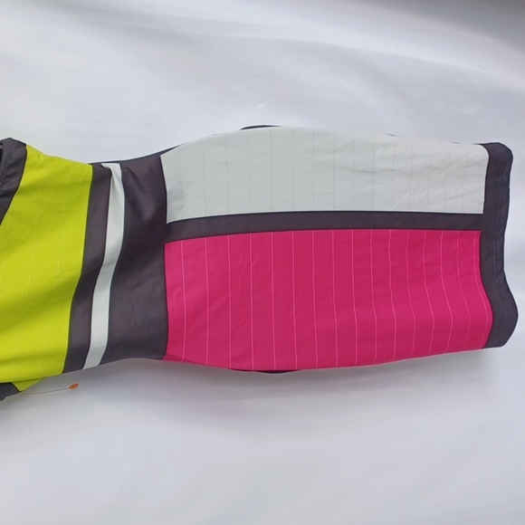 Shein One Shoulder Color block Bodycon dress, S (4), Neon - Picture 5 of 8